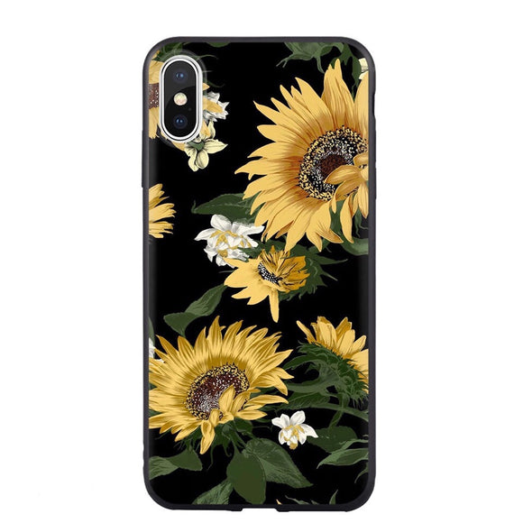 Husa iPhone XS Max silicon floarea soarelui