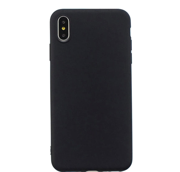 Husa iPhone Xs Max din silicon neagra