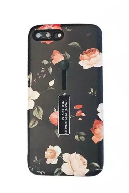 Husa iPhone Xs Max model flori inel sustinere