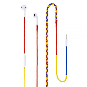 Casti in-ear Tellur FRF, Cablu Textil Tricolor 1.2m, Jack 3.5mm, 32 ohm, 20HZ-20KHz